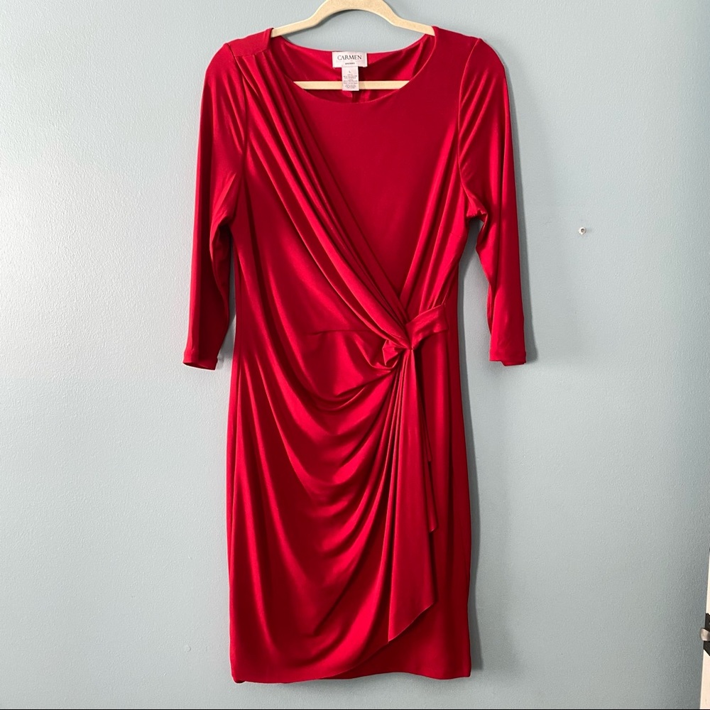 Carmen size L Red cocktail dress